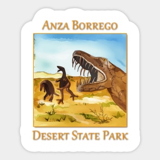 Anza Borrego Desert State Park Dinosaurs Sticker
